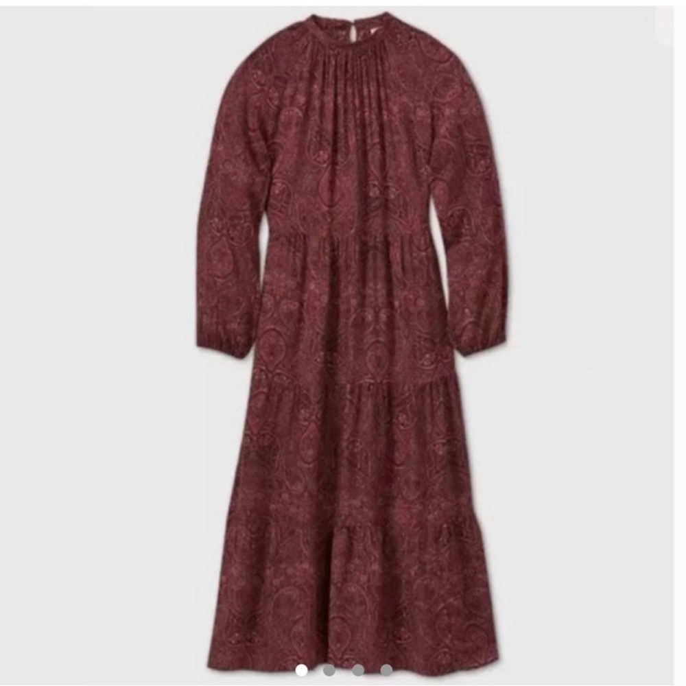 a new day Paisley Tiered Maxi Dress NWT